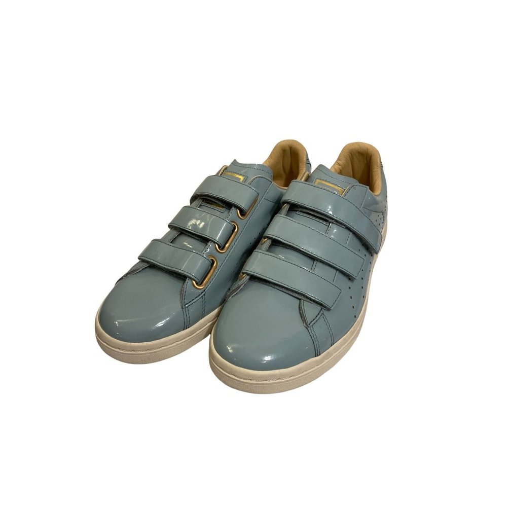 Puma Court Star Velcro Strap Light Blue/Teal With Cream Bottom Size 9 Womans US